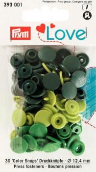 Prym Color Snaps  Grün Mix 30St. Ø12,4 mm 393001